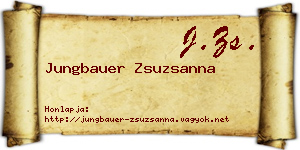 Jungbauer Zsuzsanna névjegykártya